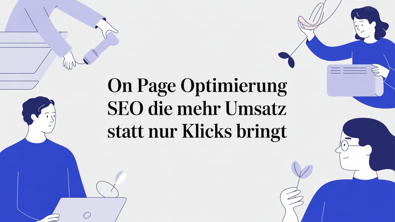 On page optimierung seo die mehr umsatz statt nur klicks bringt